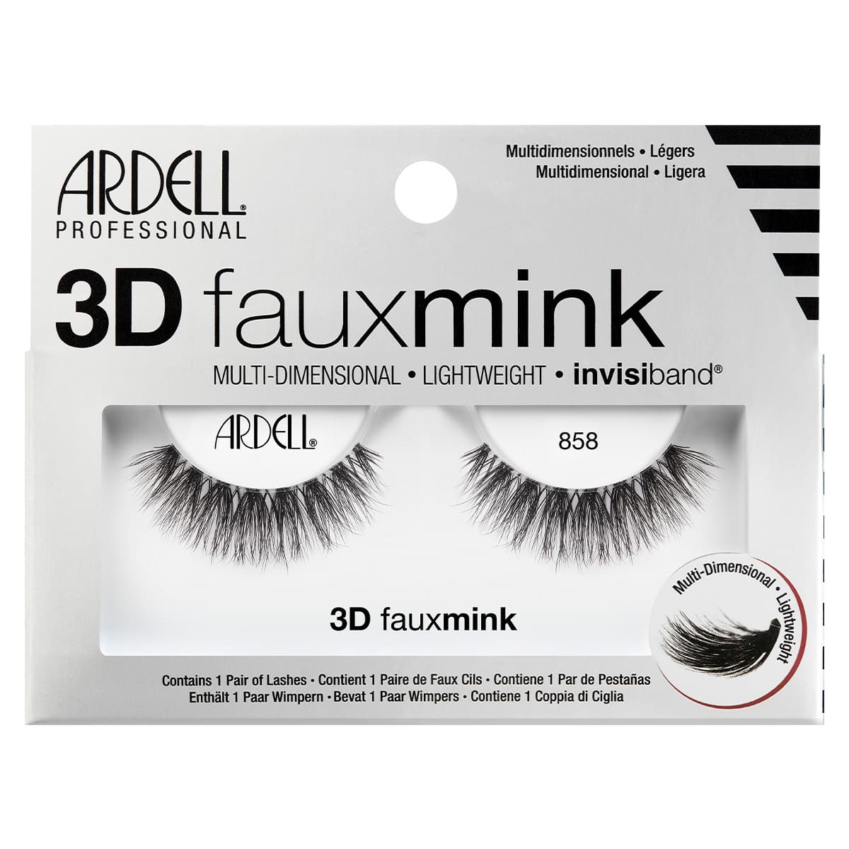 ARDELL Falsche Wimpern 3D Faux Mink 858 - Queenn