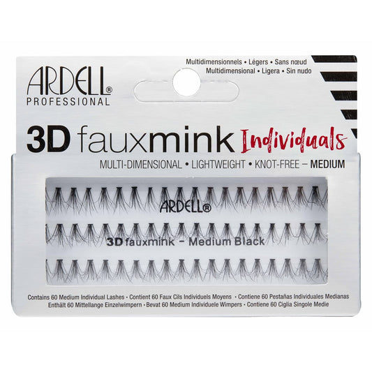 ARDELL Einzelwimpern 3D fauxmink Individuals Medium - Queenn