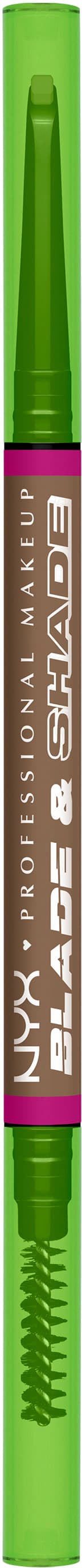 NYX PROFESSIONAL Make up Blade & Shade Nano Augenbrauenstift - Queenn